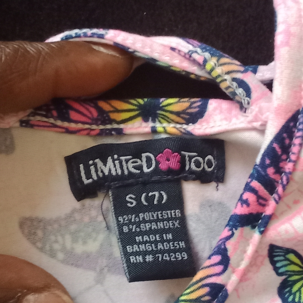 A beautiful butterfly dress criss cross straps on the back or dress